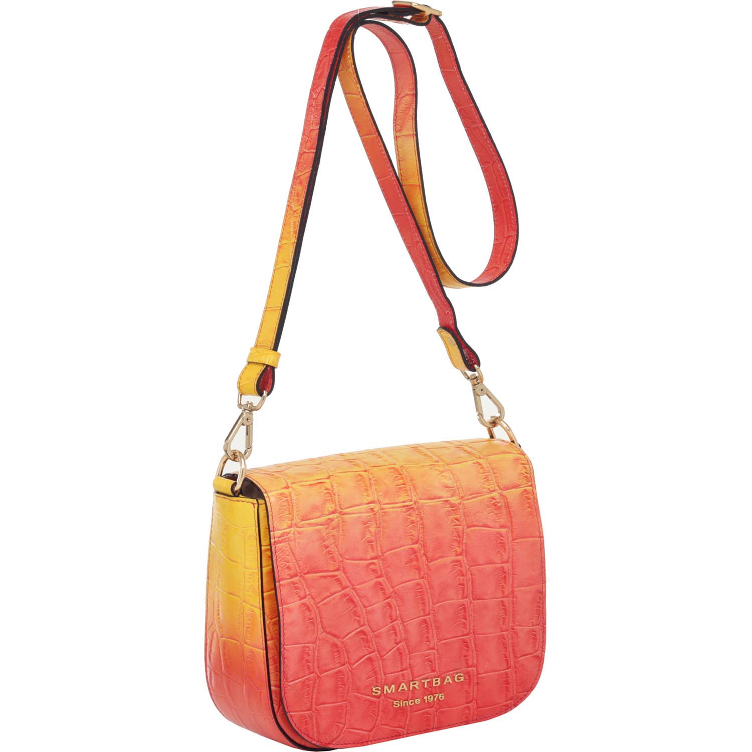 sunset leather shoulder bolsa